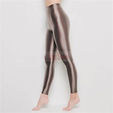 Leohex Womens Nylon Glitter Sexy Stockings Satin Glossy Opaque
