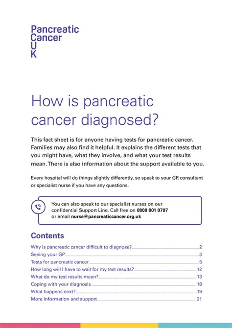 How Is Pancreatic Cancer Diagnosed Pancreatic Cancer Uk