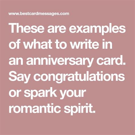 These Are Examples Of What To Write In An Anniversary Card Say