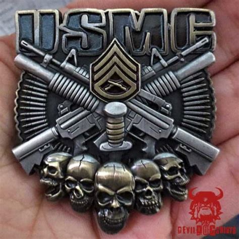 Staff Sergeant Rank Marine Corps Challenge Coin Usmc Shirts And Coins