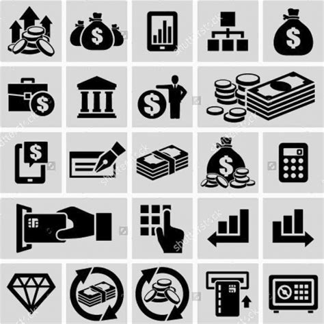 9 Set Of Banking Icons