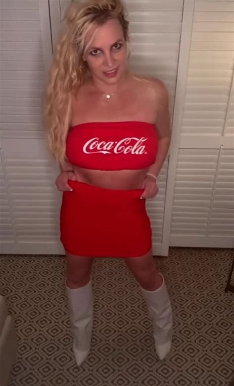 Britney Spears Strips Down To Just A Red Coca Cola Bra And Tiniest Miniskirt Ever For Racy New