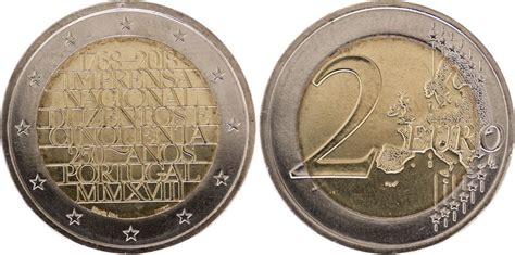 Coin Portugal 2 Euro 2018 100th Ann National Printing Company