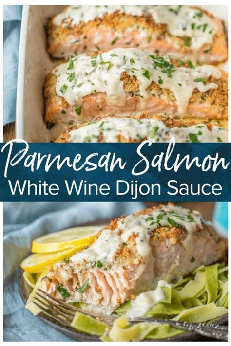 Toss lightly until pasta is well coated. Parmesan Crusted Salmon with White Wine Dijon Sauce VIDEO!