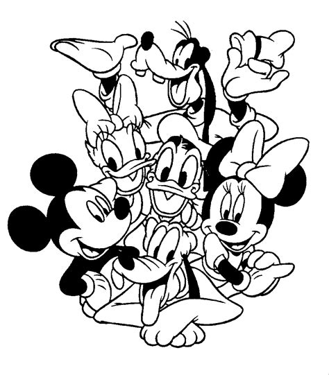 Dibujos Para Colorear De Mickey Mouse Y Sus Amigos Para Imprimir Para