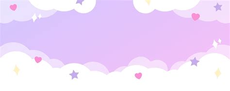 Purple Clouds Gamer Girl Twitch Banner Templates By Canva