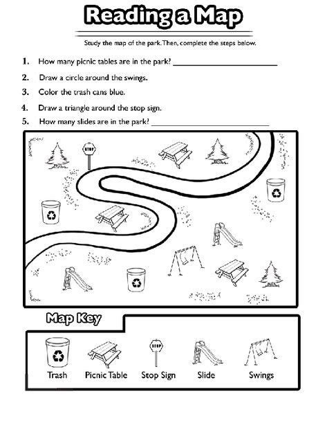 Jumpstart has worksheets on the civil war, map reading, famous historical excel at social studies with our worksheets. Reading a Map | Social studies worksheets, Kindergarten social studies, Social studies