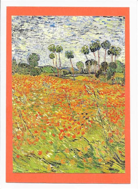 Vincent Van Gogh Field Of Poppies Poppy Field Vincent Van Gogh