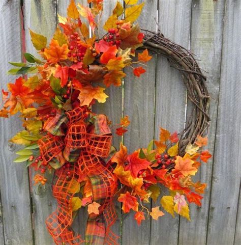 25 Gorgeous Diy Fall Door Wreaths Little Piece Of Me Door Wreaths