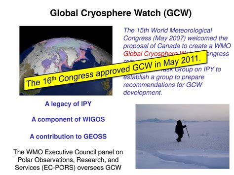 PPT The Global Cryosphere Watch PowerPoint Presentation Free