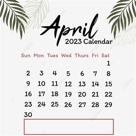 Sintético 103 Foto Calendario En Blanco Abril 2023 Actualizar
