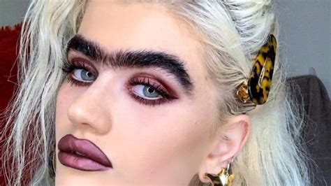 Model With Bushy Eyebrows Receives Death Threats Online The Courier Mail