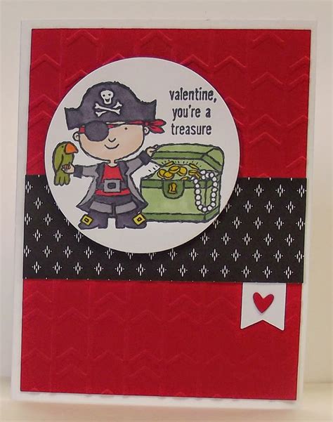 Stamping Sanity Pirate Valentine