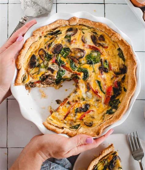 Easy Veggie Quiche Feasting Not Fasting