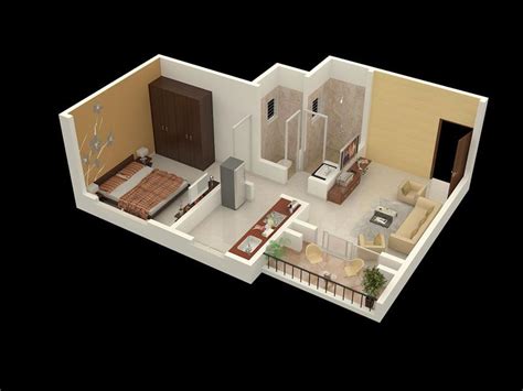 Cool Interior Ideas For A 1bhk Flat Flat Interior Design One Bedroom