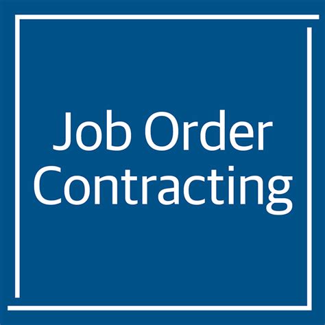 Job Order Contracting