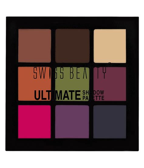 Swiss Beauty 9 Ultimate Shades Eye Shadow Pressed Powder Colours 9 G