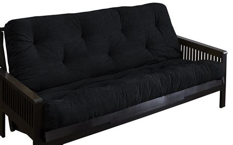 Kodiak futons phoenix futon in espresso finish with marmont thunder mattress. Mozaic AMFT114898 Futon Mattress Full Textured Black -- Be ...