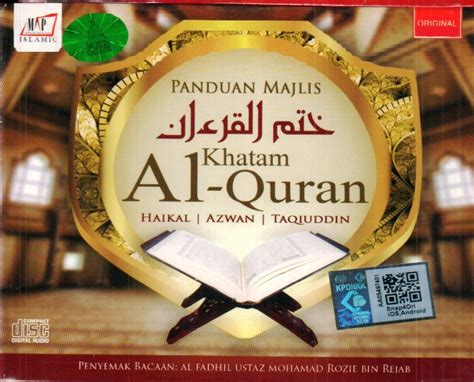 Which are recited after completing reading the noble quran that are displayed in a modern look and has the following. Panduan Majlis Khatam Al-Quran CD (end 4/12/2021 12:00 AM)