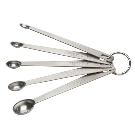Mini Measuring Spoons Set Of 5 Lem Products