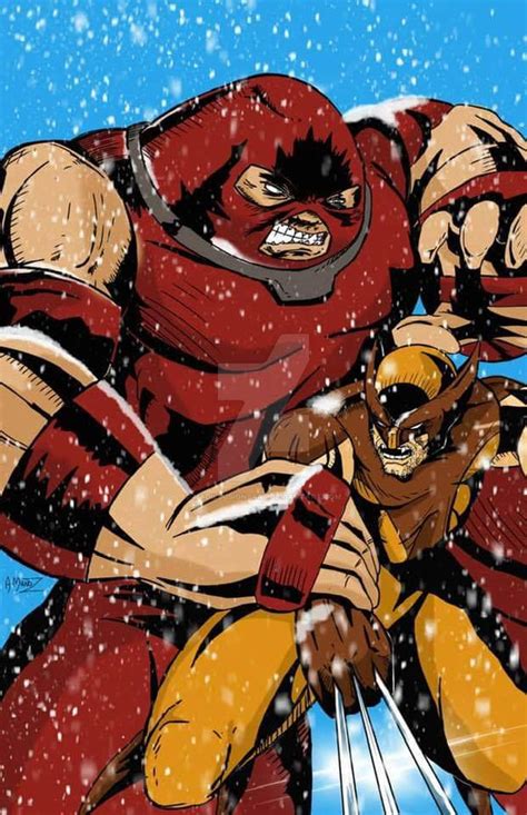 Juggernaut Vs Wolverine By Madillusionsart On Deviantart