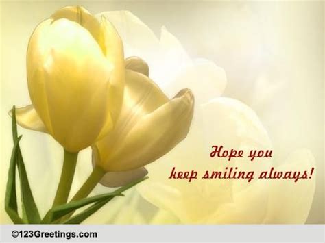 Warm Wish On Tulip Day Free Tulip Day Ecards Greeting Cards 123