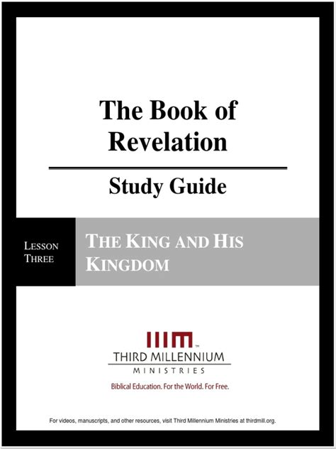 The Book Of Revelation Lesson 3 Study Guide