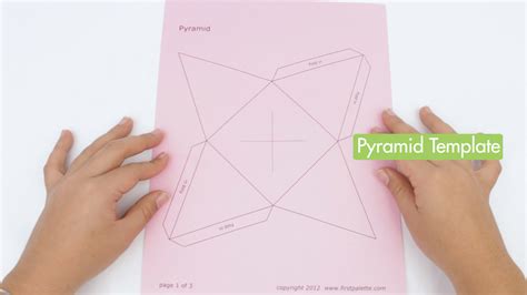 How To Make A Triangular Pyramid Out Of Paper Cut Out The Template Of