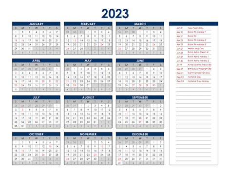 Calendar 2023 Uae Get Calendar 2023 Update
