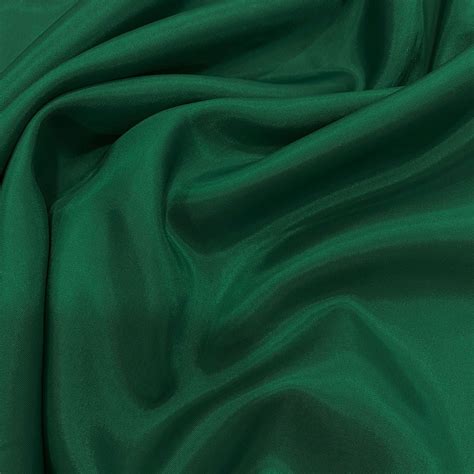 Emerald Green 100 Acetate Lining Fabric — Tissus En Ligne