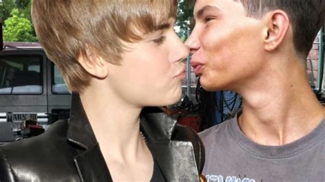 justin bieber kissing a guy omg youtube