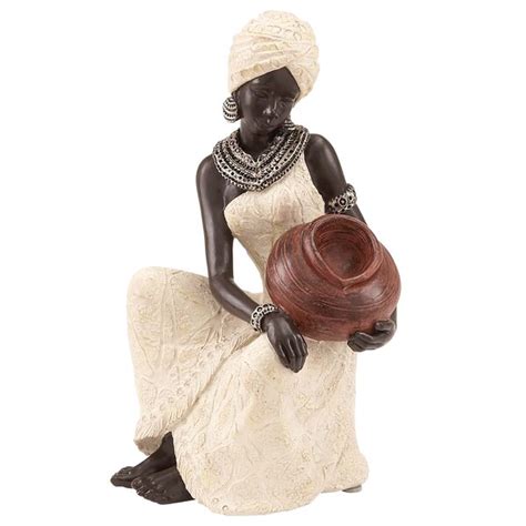 World Menagerie African Woman Figurine And Reviews Wayfair