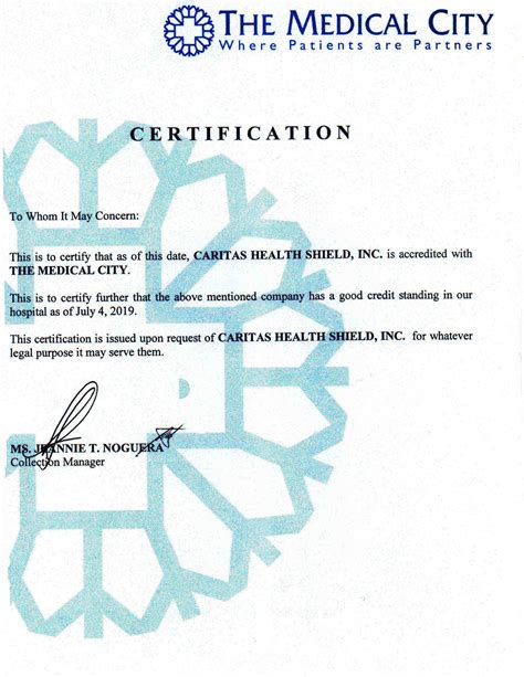 Sample Of Certification For Legal Purposes Certify Letter