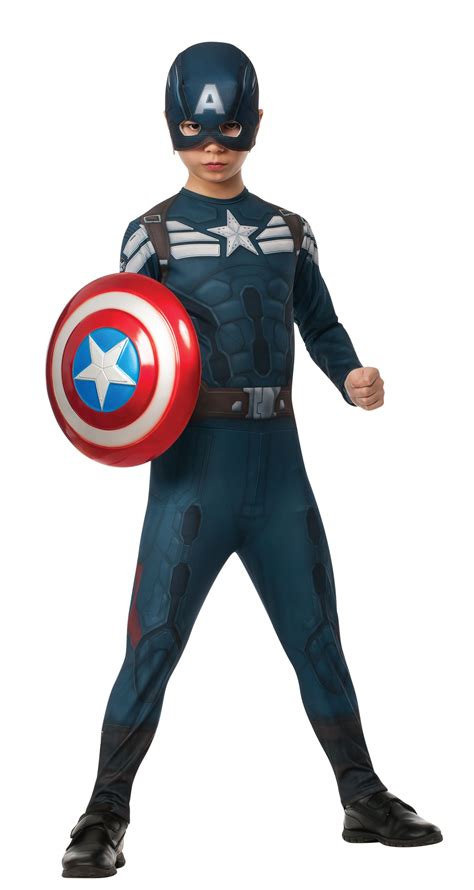 Boys Fancy Dress Boys Captain America Winter Soldier Costume Super