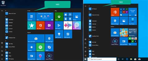 Updates And Changes To The Start Menu With Windows 10 V1903 And V1909
