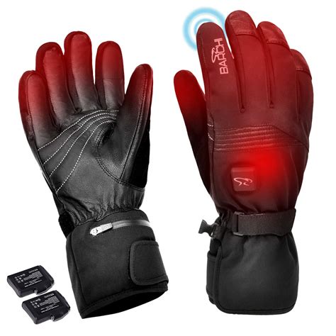 Heated Gloves For Men Women Touch Screen Electric Rechargeable Battery
