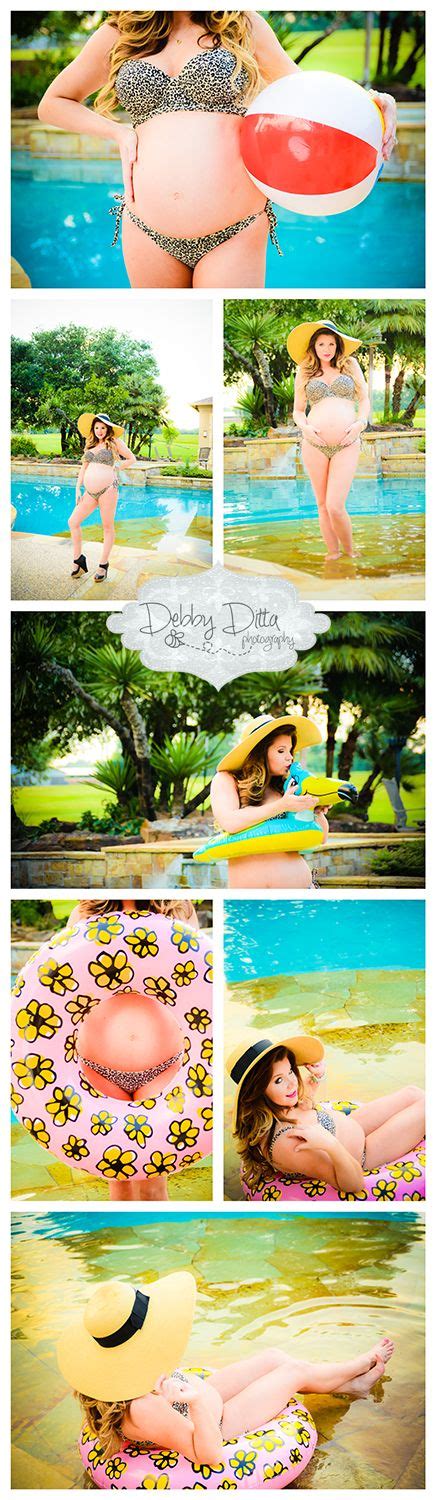 Cutest Maternity Session Ever Baby Bump By The Pool Summer Theme