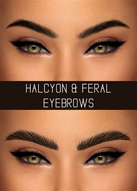 Halcyon Sims 4 Cc Eyes Eyebrows Sims 4 Sims Makeup