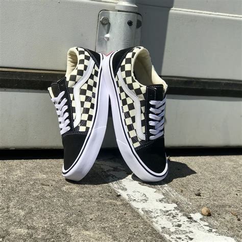 Vans Old Skool Lite Black White Checkerboard