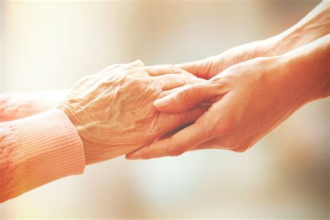 Helping Hands Care For The Elderly Concept Seniors Lifestyle Care
