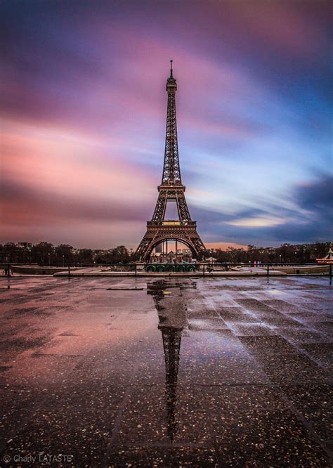 Eiffel Sunset Null Günbatımları Eyfel Kulesi Kule
