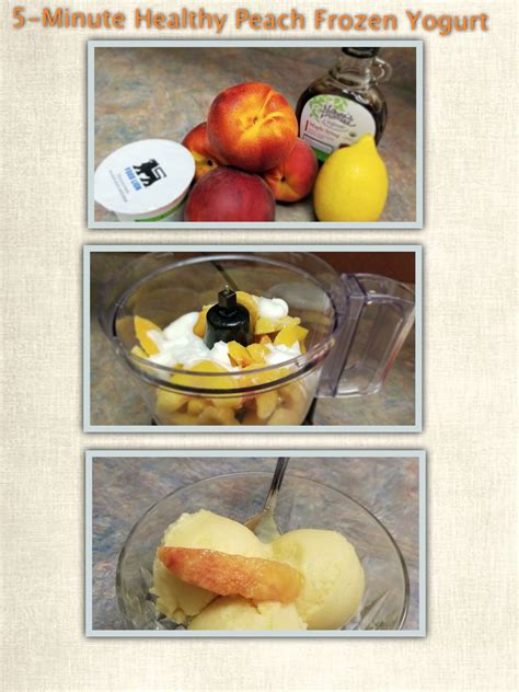 Minute Healthy Peach Frozen Yogurt N C Cooperative Extension