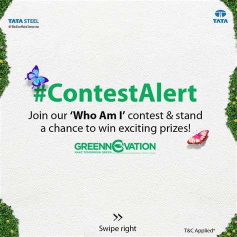 Tata Steel On Twitter Contestalert Join Our Who Am I Contest And