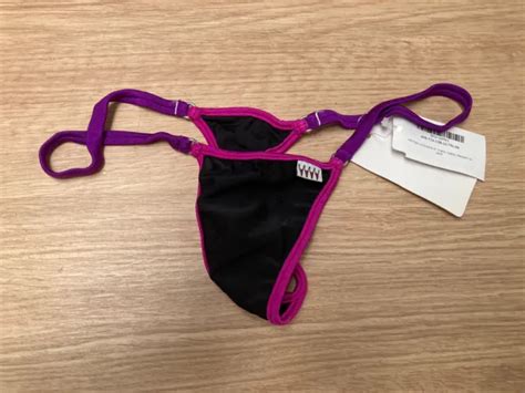 Wicked Weasel Microminimus Rare Birthday Thong Bikini Bottoms