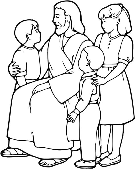 Coloring Page Of Jesus Teaching Coloring Pages