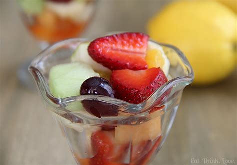 Fruit Salad With Honey Lemon Dressing Eat Drink Love