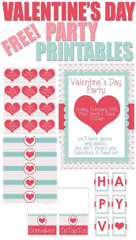 Valentines Day Party Free Printables How To Nest For Less™
