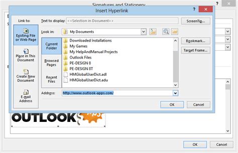 Techspace Knowledgebase Tutorial Outlook Signature Image With