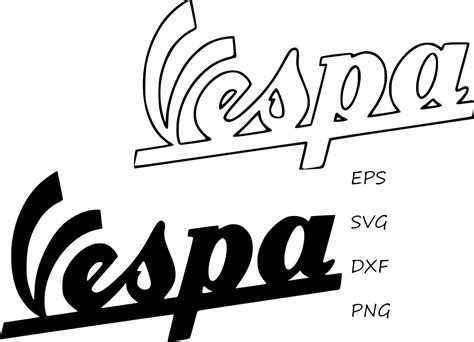 Vespa Logo Vector Graphics Clipart Svg Dxf Eps Pes For Etsy Singapore