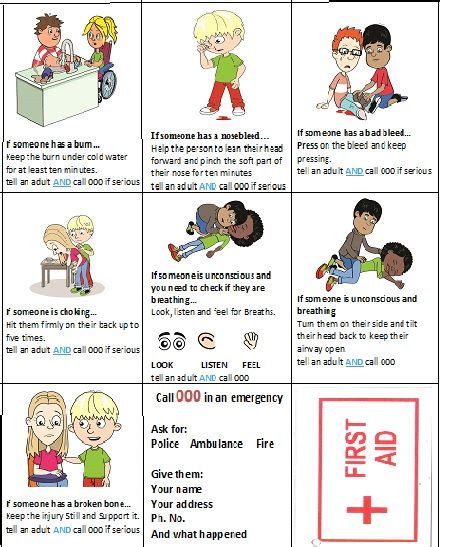 Printable First Aid Worksheets For Kids Worksheets For All Free